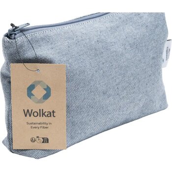 Wolkat Safi Recycled Textile Cosmetic Bag Toilettas Blauw