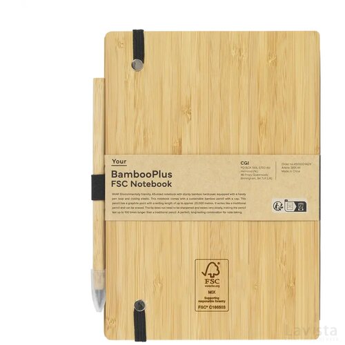 Bambooplus Notebook A5 - Inkless Pen Bamboe