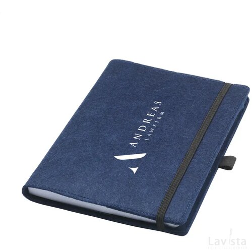 Felty Grs Rpet Notebook A5 Notitieboek Donkerblauw
