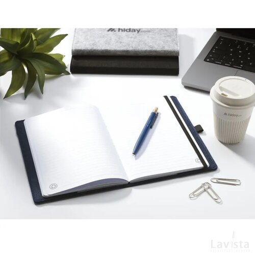 Felty Grs Rpet Notebook A5 Notitieboek Donkerblauw