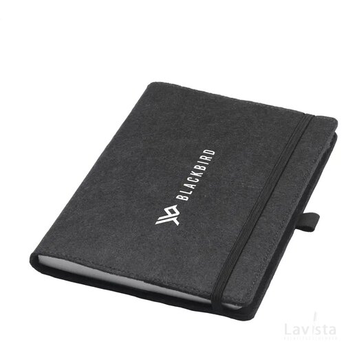 Felty Grs Rpet Notebook A5 Notitieboek Zwart