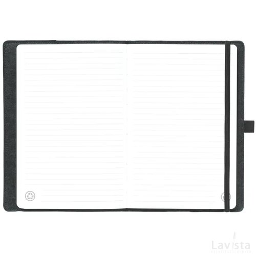 Felty Grs Rpet Notebook A5 Notitieboek Zwart