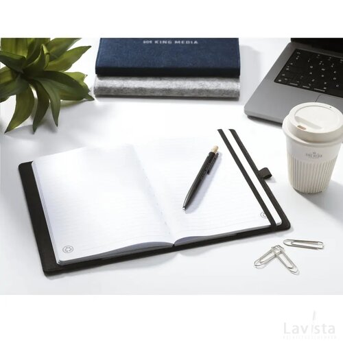 Felty Grs Rpet Notebook A5 Notitieboek Zwart