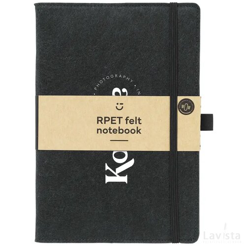 Felty Grs Rpet Notebook A5 Notitieboek Zwart