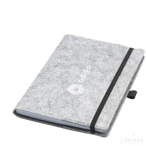 Felty Grs Rpet Notebook A5 Notitieboek Grijs