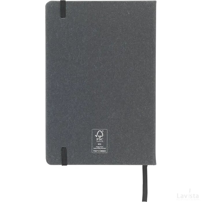 Montana Recycled Leather Notebook A5 Notiteboek Zwart