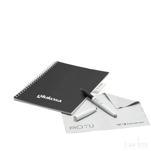 Moyu Erasable Stone Paper Notebook Softcover 18 Pag. Zwart