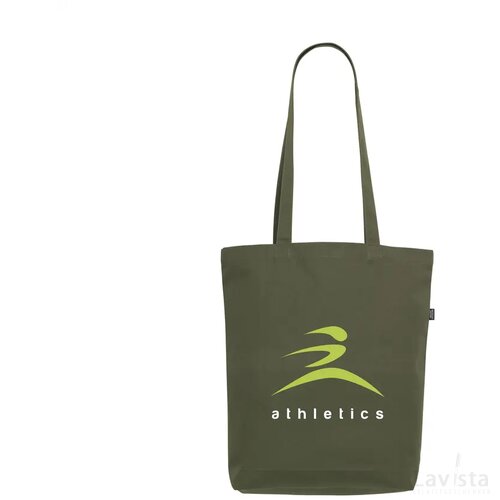 Recycled Canvas Bag Colour Winkeltas Olijf