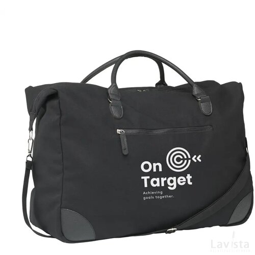 Denver Duffle Recycled Canvas Reistas Zwart