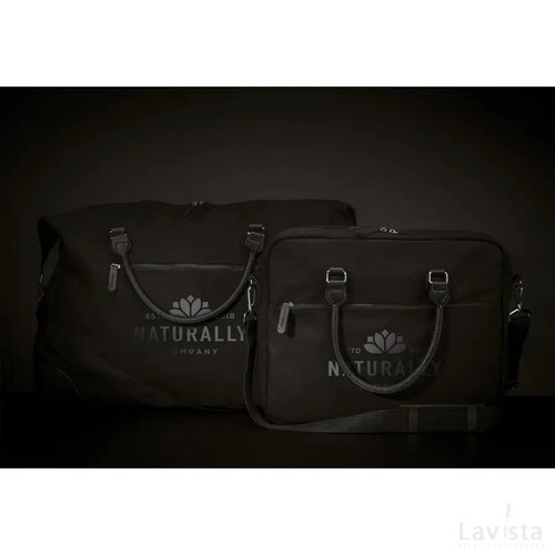 Denver Duffle Recycled Canvas Reistas Zwart