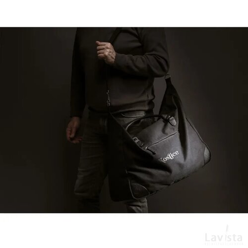Denver Duffle Recycled Canvas Reistas Zwart