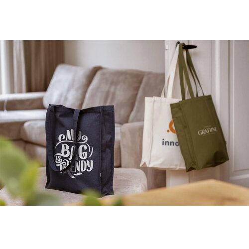 Solid Bag van gerecycled canvas – stevige eco tas met 340 g/m²