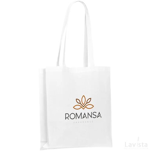 Colour Square Bag Grs Recycled Cotton (150 G/M²) Tas Wit