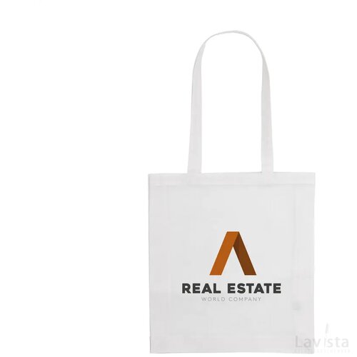 Colour Square Bag Grs Recycled Cotton (150 G/M²) Tas Wit
