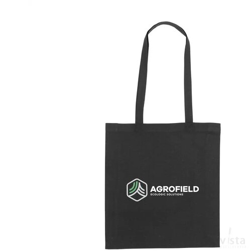 Colour Square Bag Grs Recycled Cotton (150 G/M²) Tas Zwart