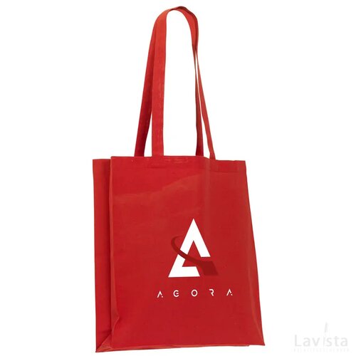 Colour Square Bag Grs Recycled Cotton (150 G/M²) Tas Rood