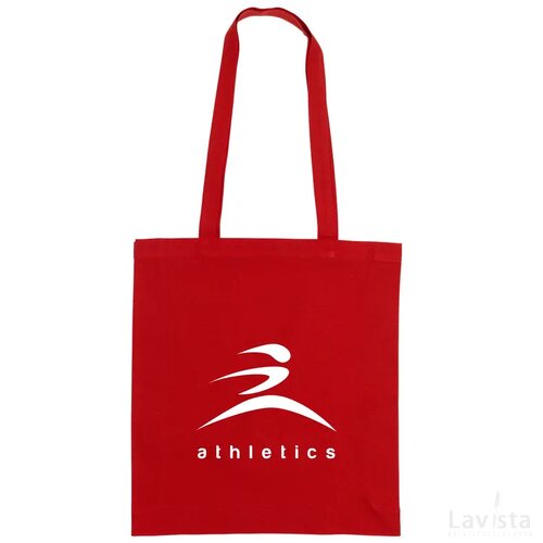 Colour Square Bag Grs Recycled Cotton (150 G/M²) Tas Rood