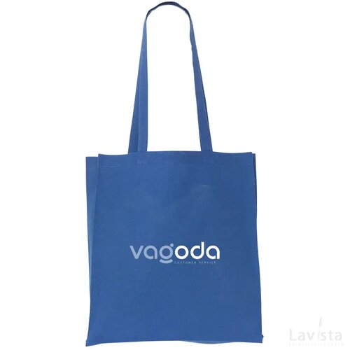 Colour Square Bag Grs Recycled Cotton (150 G/M²) Tas Blauw