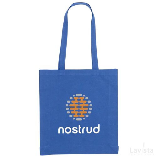 Colour Square Bag Grs Recycled Cotton (150 G/M²) Tas Blauw