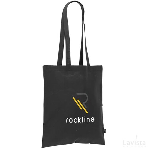 Shoppy Colour Bag Grs Recycled Cotton (150 G/M²) Tas Zwart