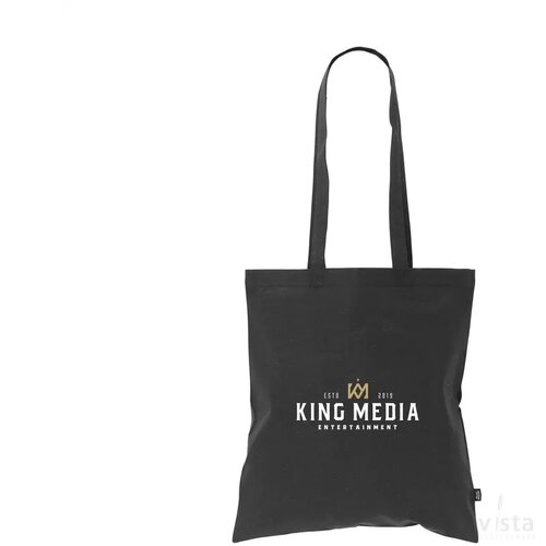 Shoppy Colour Bag Grs Recycled Cotton (150 G/M²) Tas Zwart