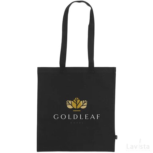 Shoppy Colour Bag Grs Recycled Cotton (150 G/M²) Tas Zwart