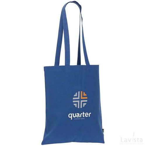 Shoppy Colour Bag Grs Recycled Cotton (150 G/M²) Tas Blauw