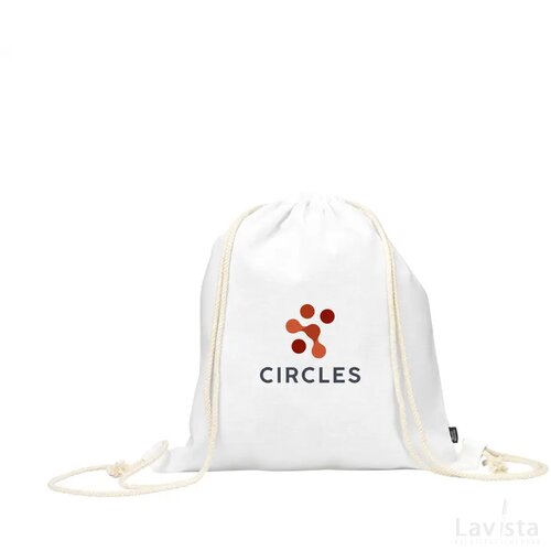 Promocolour Grs Recycled Cotton Backpack (150 G/M²) Wit
