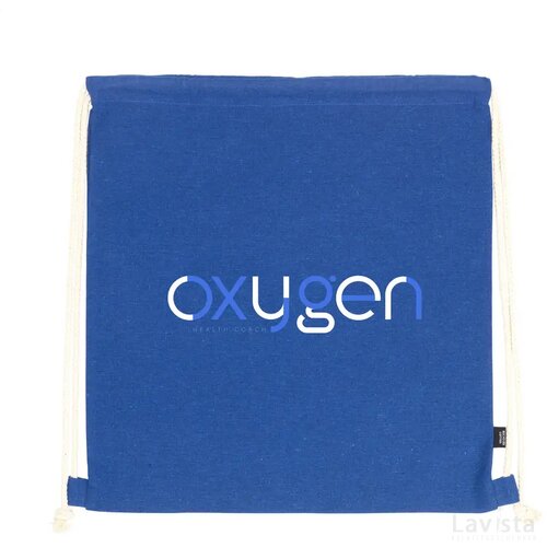 Promocolour Grs Recycled Cotton Backpack (150 G/M²) Blauw