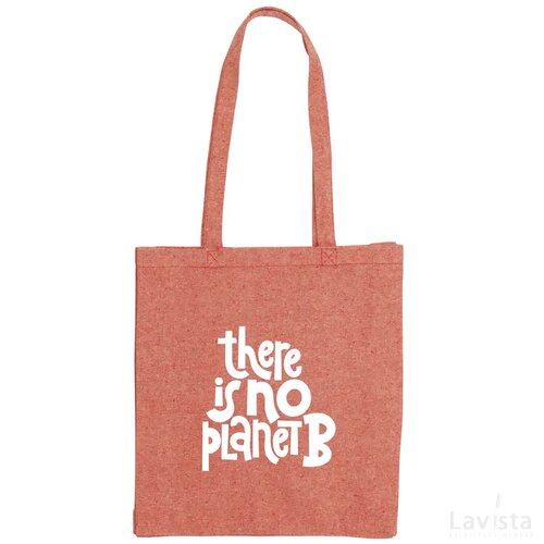 Melange Shopper Grs Recycled Canvas (280 G/M²) Tas Rood