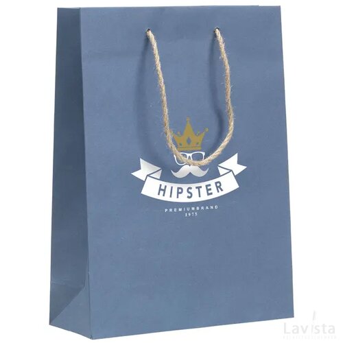 Leaf It Bag Gerecycled Met Jeansvezels (180 G/M²) M Donkerblauw