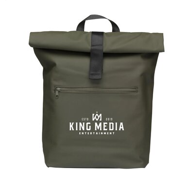 Lennon Roll-Top Recycled Pu Backpack Rugzak Donkergroen Lennon Roll-Top Recycled Pu Backpack Rugzak Donkergroen