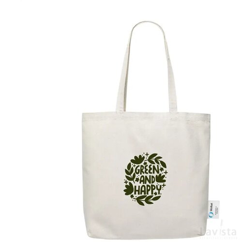 Wolkat Rabat Recycled Textile Shopper Winkeltas Beige
