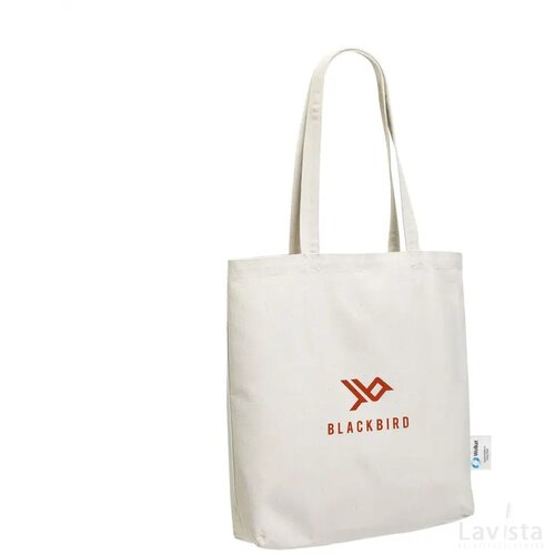 Wolkat Rabat Recycled Textile Shopper Winkeltas Beige