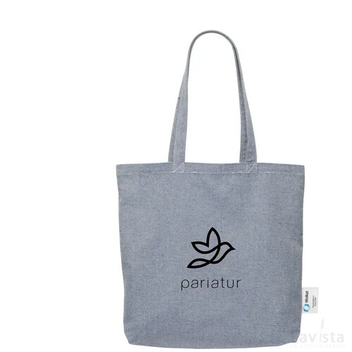 Wolkat Rabat Recycled Textile Shopper Winkeltas Blauw