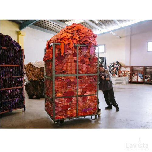 Wolkat Rabat Recycled Textile Shopper Winkeltas Zwart