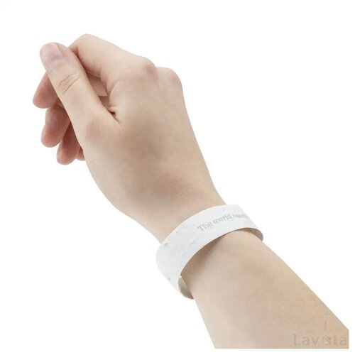 Seed Paper Festival Wristband Festivalbandje Wit
