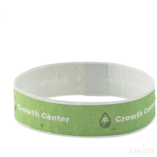 Seed Paper Festival Wristband Festivalbandje Wit