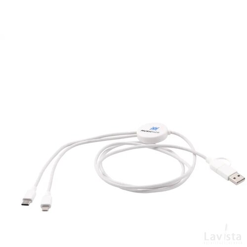 Charging Cable Rcs Recycled Abs-Tpe Oplaadkabel Wit