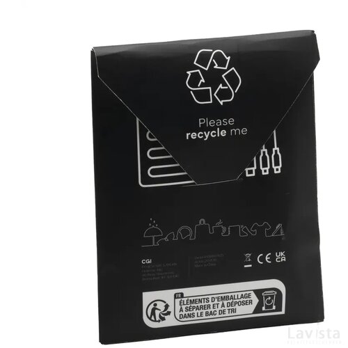 Charging Cable Rcs Recycled Abs-Tpe Oplaadkabel Zwart