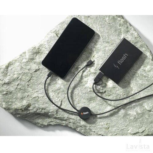 Charging Cable Rcs Recycled Abs-Tpe Oplaadkabel Zwart
