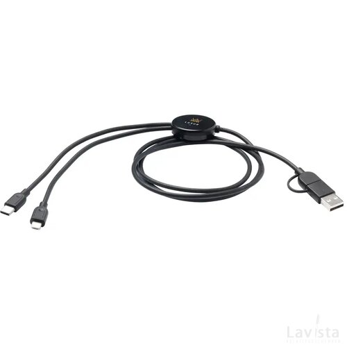 Charging Cable Rcs Recycled Abs-Tpe Oplaadkabel Zwart
