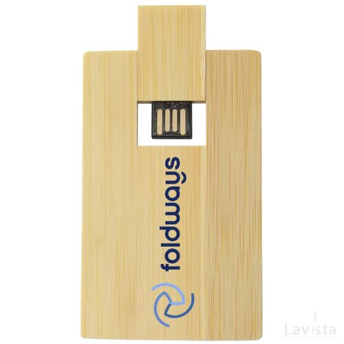 Creditcard Usb Bamboo 64 Gb Bamboe