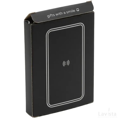 Boru Bamboo Rcs Recycled Abs Powerbank Wireless Charger Zwart