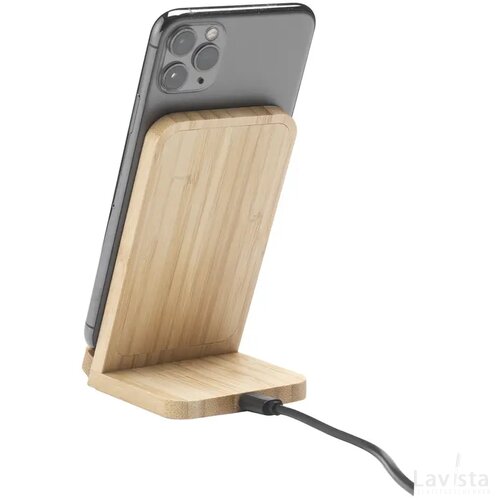 Baloo Fsc-100% Wireless Charger Stand 15W Oplader Bamboe
