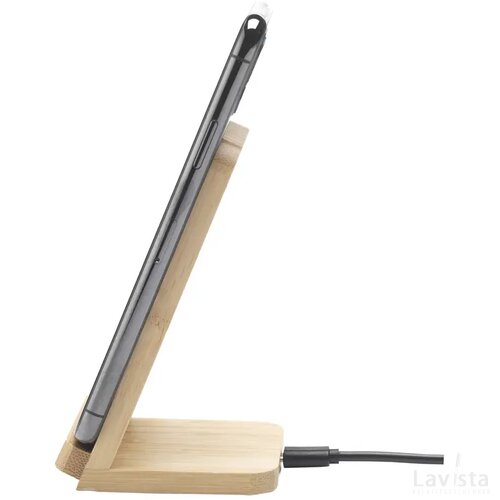 Baloo Fsc-100% Wireless Charger Stand 15W Oplader Bamboe