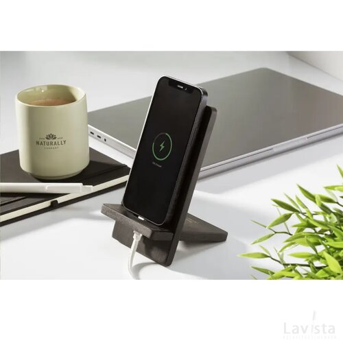 Miyo Fsc Bamboo Phone Stand Telefoonhouder Zwart