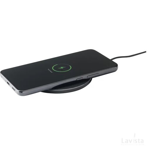 Tecco Grs Recycled Alu 15W Wireless Charger Oplader Zwart