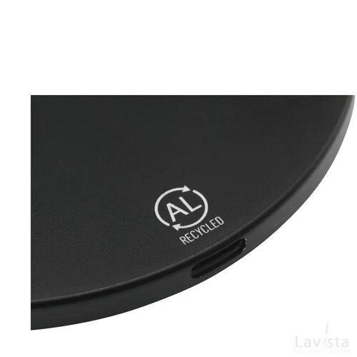 Tecco Grs Recycled Alu 15W Wireless Charger Oplader Zwart