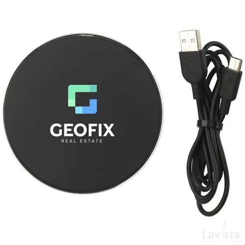 Tecco Grs Recycled Alu 15W Wireless Charger Oplader Zwart